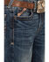 Image #2 - Ariat Boys' Medium Wash B4 Relaxed Stretch Bootcut Jeans, Medium Wash, hi-res