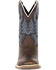 Image #5 - Durango Boys' Lil Rebel Pro Big Western Boots - Square Toe, Brown/blue, hi-res