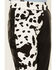 Image #2 - Saints & Hearts Girls' Cow Print Flare Pants , Black, hi-res