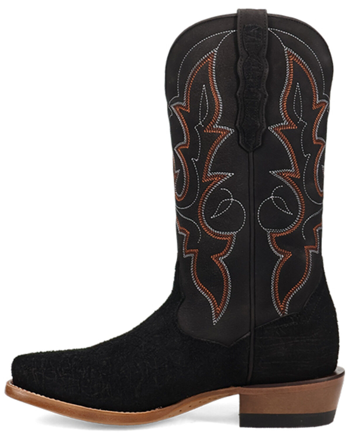 Image #3 - Dan Post Men's Ironhide Exotic Print Western Boots - Square Toe, Black, hi-res