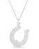 Image #2 - Montana Silversmiths Women's Silver Rodeo Royalty Horseshoe Necklace, Silver, hi-res