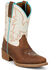 Image #1 - Justin Girls' Whinny Western Boots - Snip Toe, Cognac, hi-res