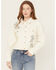 Image #1 - Blue B Women's Cowgirl Embroidered Denim Trucker Jacket, , hi-res