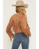 Image #4 - Shyanne Women's Deleon Faux Suede Cropped Fringe Jacket, Tan, hi-res