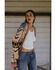 Image #1 - Idyllwind Women's Kimbark Southwestern Print Cardigan, Fired Brick, hi-res