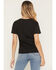 Image #4 - Blended Women's Steer Head Checkerboard Short Sleeve Graphic Tee, White, hi-res