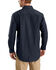 Image #2 - Carhartt Men's Rugged Flex Rigby Long Sleeve Work Shirt - Tall, Navy, hi-res