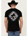 Image #4 - RANK 45&reg; Men's Southwestern Print Bull Logo Short Sleeve Graphic T-Shirt, Black, hi-res