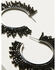 Image #2 - Shyanne Women's Enchanted Forest Pewter Beaded Sparkle Earrings, Pewter, hi-res