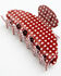 Image #1 - Shyanne Women's Polka Dot Claw Clip, Dark Red, hi-res