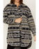 Image #3 - Cripple Creek Women's Southwestern Stripe Print Shacket, Grey, hi-res