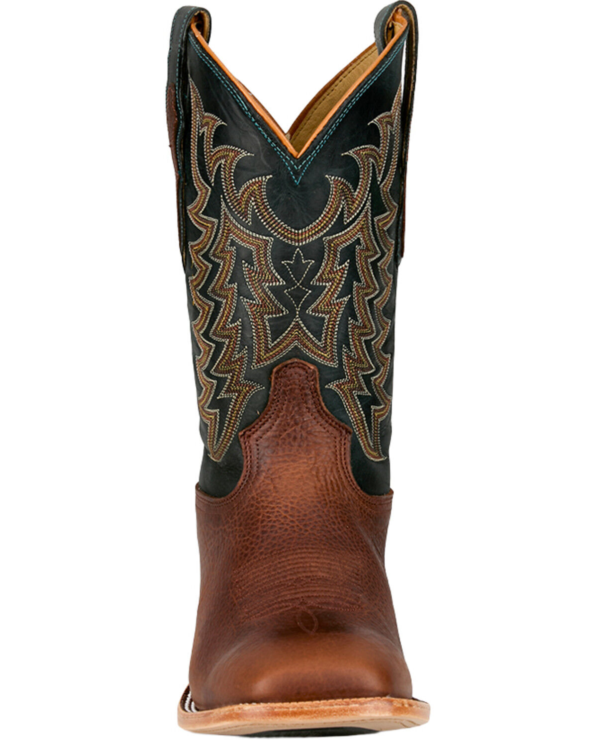 Image #4 - Tony Lama Men's Alfredo Exotic Bison Western Boots - Broad Square Toe, Brown, hi-res