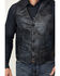 Image #3 - Scully Men's Solid Leather Vest , Navy, hi-res