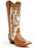 Image #1 - Corral Women's Honey Horseshoe Overlay Western Boots - Snip Toe, Honey, hi-res
