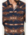 Image #3 - Cody James Men's Red River Range Southwestern Print Long Sleeve Snap Western Shirt, Burgundy, hi-res