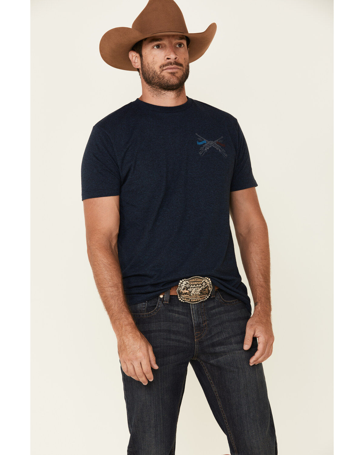 Image #2 - Cody James Men's Barn Sour Wash Jackson Slim Straight Stretch Denim Jeans, Blue, hi-res