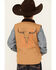 Image #4 - Cowboy Hardware Boys' Flag Skull Canvas Vest, Camel, hi-res