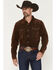 Image #1 - Kimes Ranch Men's Catalina Corduroy Long Sleeve Snap Western Shirt, Dark Brown, hi-res