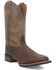 Image #1 - Laredo Men's Elias Western Boots - Broad Square Toe , Chocolate, hi-res