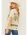 Image #4 - Cleo + Wolf Women's Route 66 Oversized Short Sleeve Graphic Tee , Oatmeal, hi-res