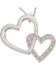 Image #2 - Montana Silversmiths Women's Double Heart Necklace, Silver, hi-res