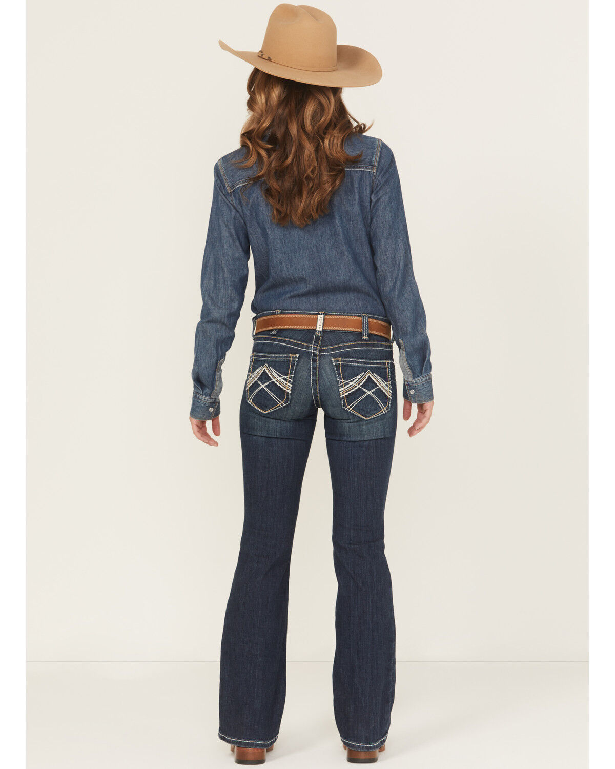 Image #4 - Ariat Women's Whipstitch Bootcut Jeans, Denim, hi-res