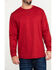 Image #4 - Hawx Men's FR Logo Long Sleeve Work T-Shirt - Tall, Red, hi-res