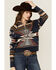 Image #1 - Shyanne Ranch Women's Southwestern Print Pullover , Navy, hi-res