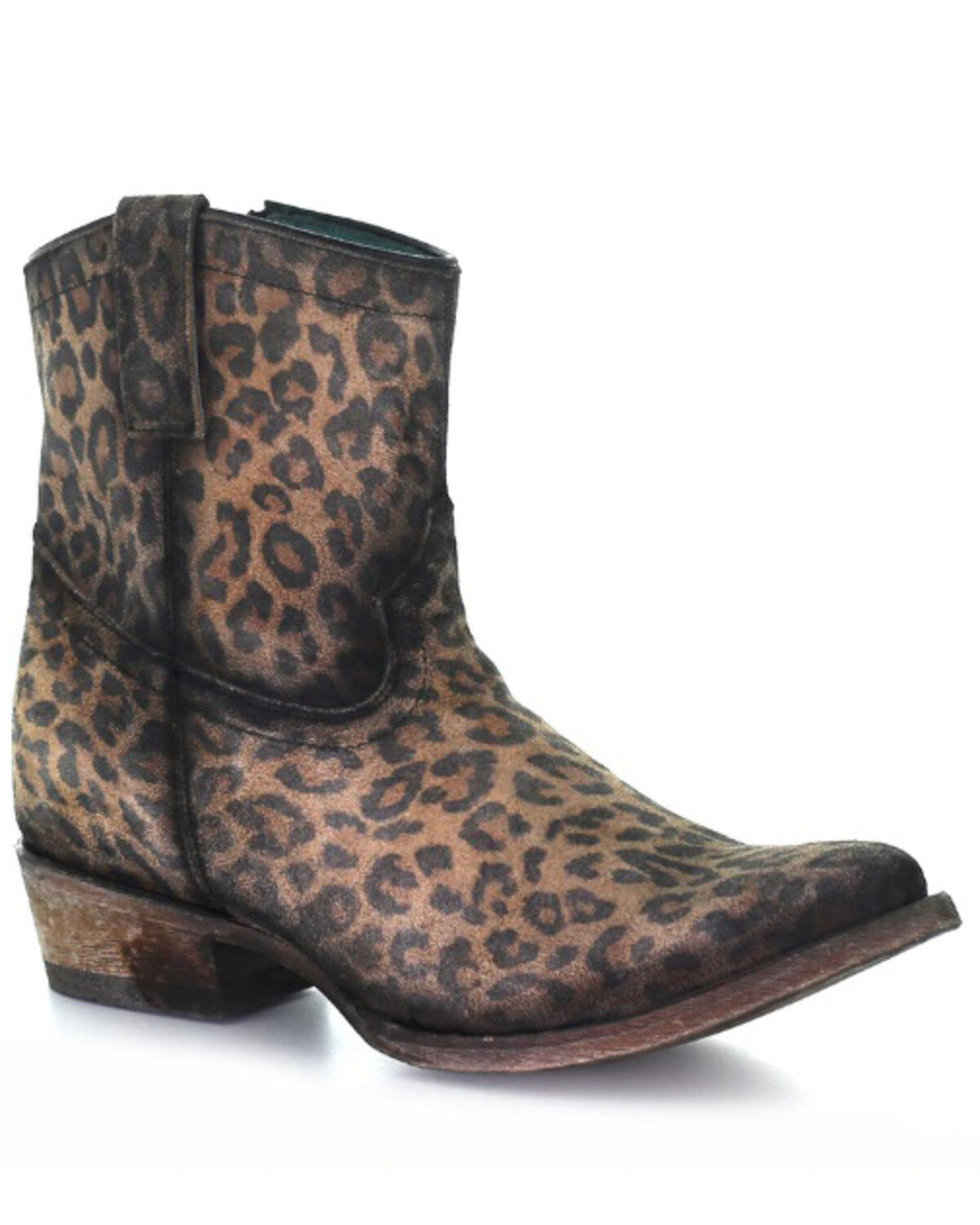 Image #1 - Corral Women's Leopard Print Fashion Booties - Round Toe, Leopard, hi-res
