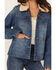 Image #3 - Idyllwind Women's Alcott Reversible Denim / Blanket Jacket , Medium Wash, hi-res