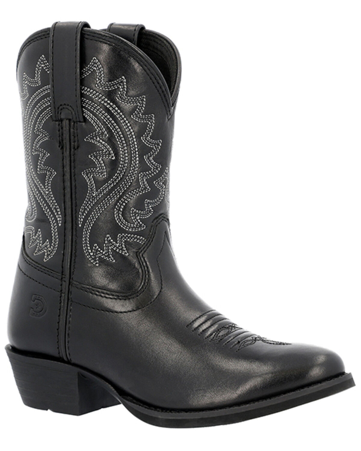 Durango Little Girls' Shyloh Western Boots - Round Toe, Black, hi-res