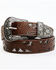 Image #1 - Shyanne Women's Brown Tooled Floral Cut Out Underlay Western Belt, Brown, hi-res