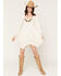Image #1 - Shyanne Women's Piper Embroidered Hanky Hem Mini Dress, Natural, hi-res