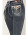 Image #2 - Grace in LA Women's Medium Wash Mid Rise Embellished Bootcut Denim Jeans, Medium Wash, hi-res