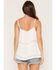 Image #4 - Lovestitch Women's Solid Lace Pleated Tank Top, White, hi-res