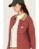 Image #2 - Carhartt Women's Rugged Flex® Loose Fit Canvas Detroit Jacket , Maroon, hi-res