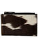 Image #1 - Myra Bag Women's Dumpling Hair-On Credit Card Holder, Black, hi-res