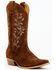 Image #1 - Shyanne Women's Bambi Suede Western Boots - Snip Toe, Brown, hi-res