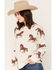 Image #2 - Originality Women's Horse Knit Tunic Sweater, Cream, hi-res