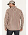 Image #5 - Moonshine Spirit&reg; Men's Dirt Runner Plaid Print Snap Western Flannel Shirt, Cream, hi-res