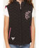 Image #4 - Cowgirl Hardware Girls' Blaze Horse Quilted Vest, Black, hi-res
