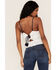 Image #4 - Band of the Free Women's Peplum Legacy Crop Top, White, hi-res