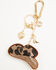Image #3 - Shyanne Rhinestone Leopard Cowboy Hat Bag Charm, Brown, hi-res