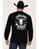 Image #1 - Cowboy Hardware Men's Outlaw Whiskey Long Sleeve Graphic T-Shirt , Black, hi-res