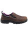 Image #2 - Avenger Women's Waterproof Oxford Work Shoes - Composite Toe, Brown, hi-res