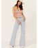 Image #1 - Rolla's Women's Boot Barn Exclusive Nina Light Wash High Rise Eastcoast Flare Stretch Denim Jeans, Light Wash, hi-res
