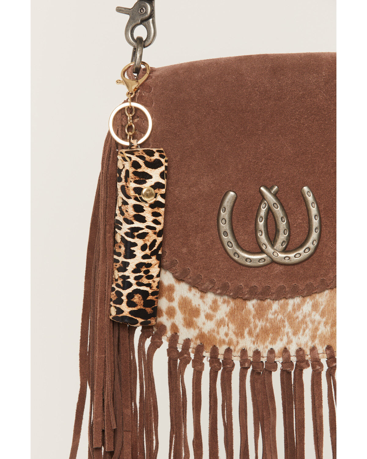 Image #1 - Shyanne Leopard Print Lipstick Case Bag Charm, Leopard, hi-res