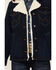 Image #3 - Wrangler Women's Dark Wash Sherpa Lined Denim Jacket , Blue, hi-res