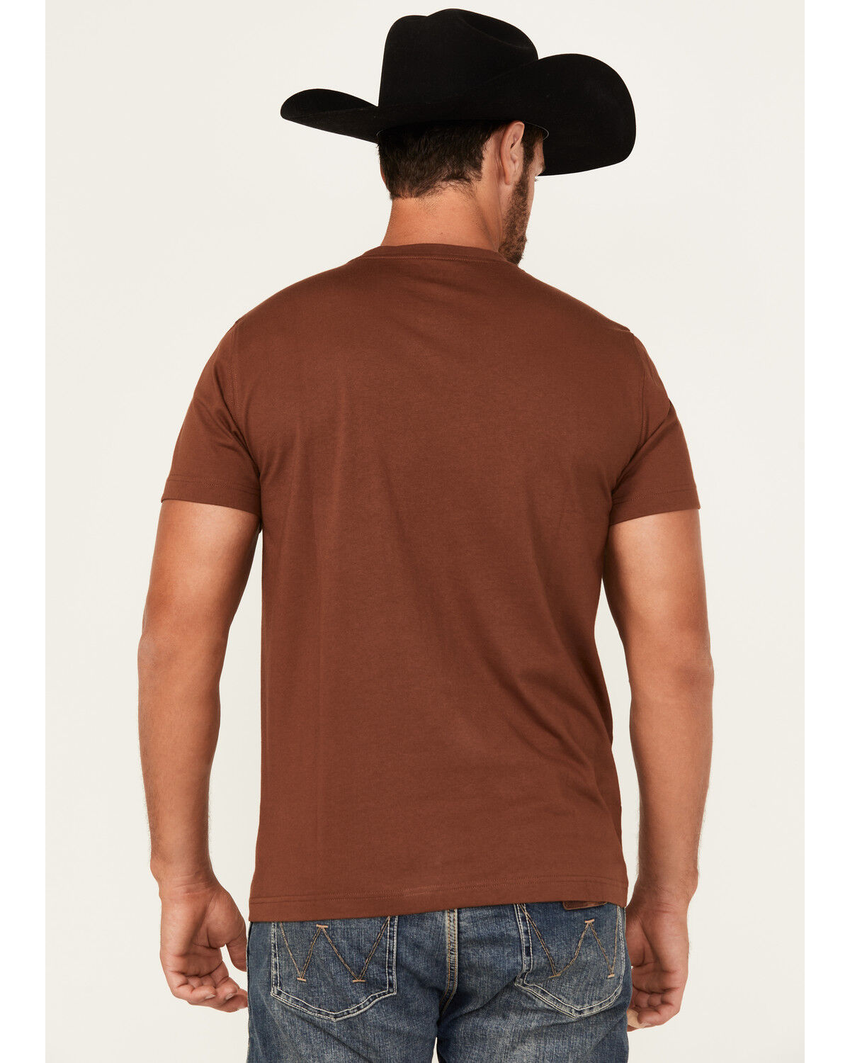 Image #4 - RANK 45&reg; Men's Logo Southwestern Print Short Sleeve Graphic T-Shirt, Coffee, hi-res