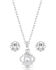 Image #2 - Montana Silversmiths Women's Making Memories Crystal Jewelry Set, Silver, hi-res